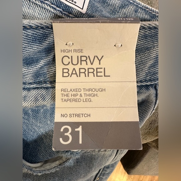 Gap Barrel Curvy High Rise Jean - 12 Short NWT - Picture 13 of 15